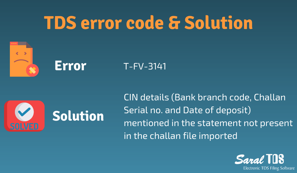 TDS error codes