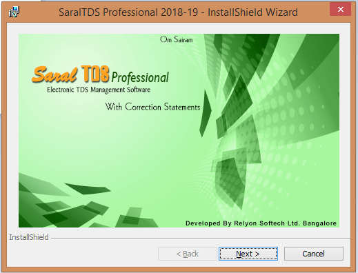 How to install Saral TDS software 5