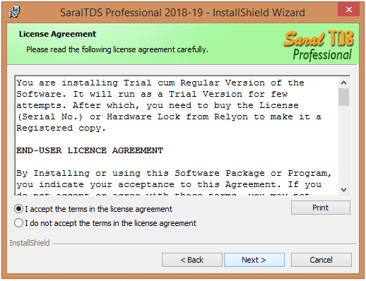 How to install Saral TDS software 6