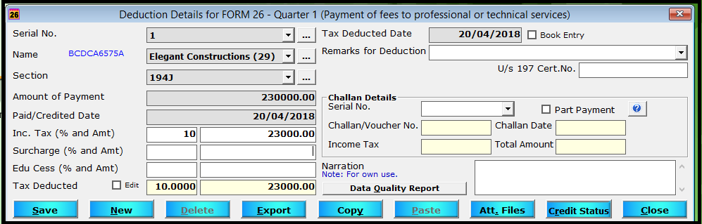 enter deduction details 3
