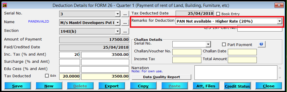 enter deduction details 5