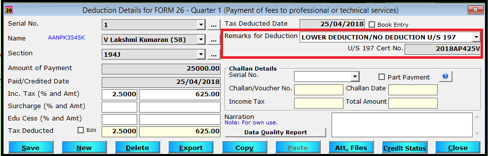 enter deduction details 6