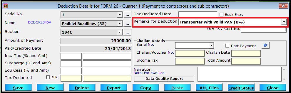 enter deduction details 7
