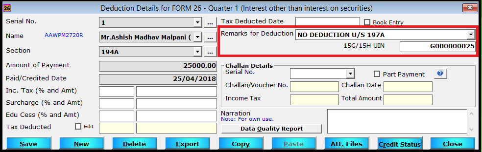 enter deduction details 8
