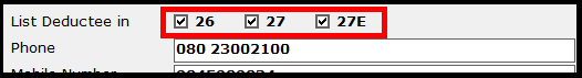 3. Add deductee details - Select type of return