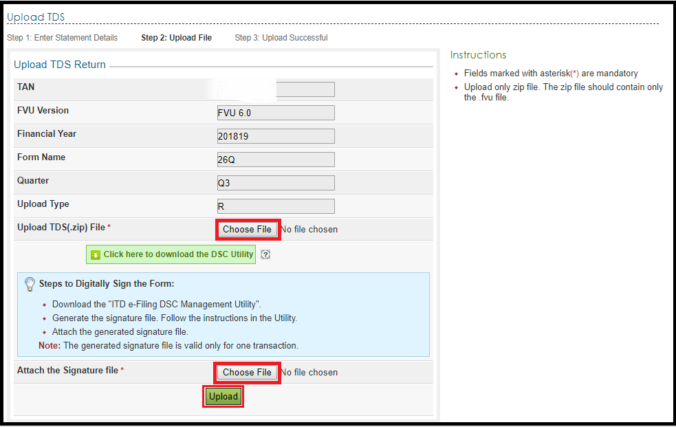 How to e file TDS return 4