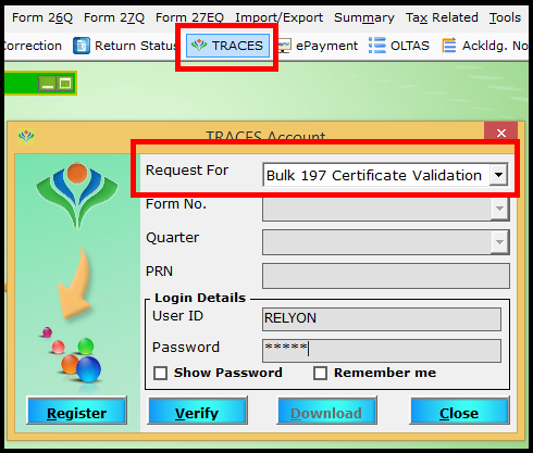 Lower Deduction or No deduction certificate using Saral TDS 3