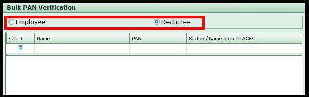 PAN Verification in Saral TDS - Login to verify
