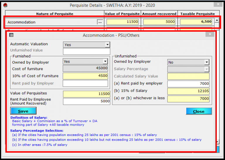 Salary Entry In Saral TDS For Tax Computation And Monthly TDS Deduction 