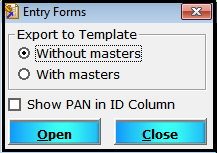 import and export of details in saral tds 2- types of template