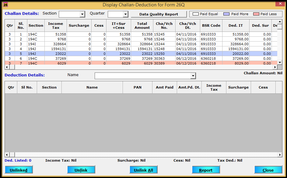 3.Display Linked Challans-view challan