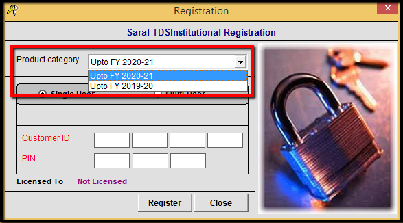 2.1.Registration Renewal in Saral TDS - Financial year.