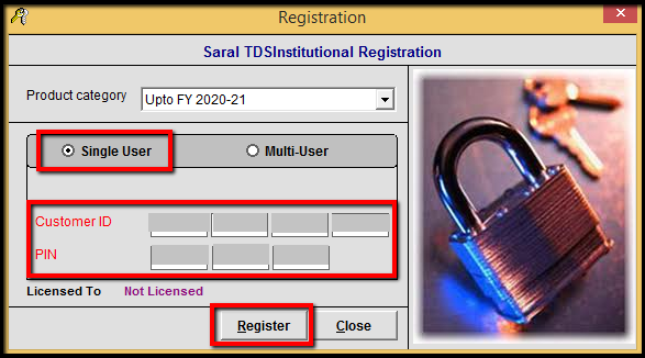 3.1.Registration Renewal in Saral TDS - Single user.