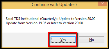 4.1.Procedure for software update in Saral TDS-Yes