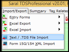 1.TDS file import-Import menu