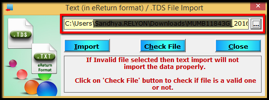 2.TDS file import-extract .tds file