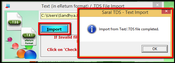 3.TDS file import-import file