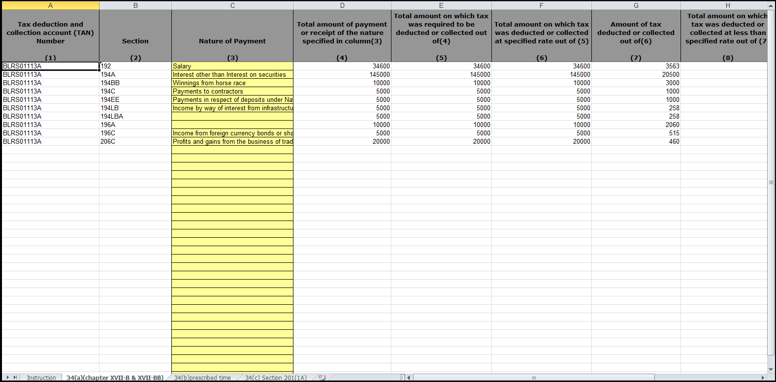 8.Form 3CD Report